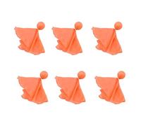 Dcfbkl 6pc Referee Gear Penalty Flags for Soccer Ref Umpire Coaches Referee Challenge Party Accessory Tossing Outdoor Sports Officiating Gear