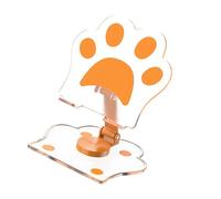 Dcfbkl Adjustable Cats Paws Phone Desktop Stand Rotatable Designs Thick Acrylic Base Charges Brackets for Videos Watching Black White Red Stand