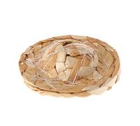 Dcfbkl Bird Hat For Parrots Handmade Straw Woven Cap Funny Size Hats For Bearded Dragons Small Pets Birds Accessories Bird House For Children To Build Large