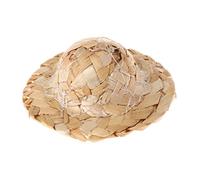 Dcfbkl Bird Hat For Parrots Handmade Straw Woven Cap Funny Size Hats For Bearded Dragons Small Pets Birds Accessories Bird House For Children To Build Large