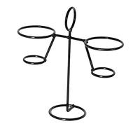 Dcfbkl Black Iron Ice Cream Holder Cupcake Cones Stand Rack Display Snow Sushi Rolls Cupcake Cone Holder