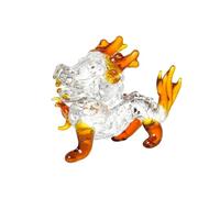 Dcfbkl Colorful Crystal Feng Shui Dragon Statue For Office Living Room Bedroom Collectible Figurine Craftsmanship Sculpture Decor