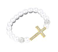 Dcfbkl Comfortable Expandable Religious Beaded Chain with Metallic Finish and Stylish Layering Potential for Adults Elastic Religious