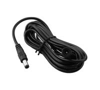 Dcfbkl DC5.5x2.1mm Power Extension Cord for CCTV Camera Routers LED Strips OFC Conductors Cable 1/2/3/5/8/10Meter Length Option Hollow Plugs Power Cable Extension