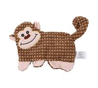 Dcfbkl Dog Toy Squeak Interactive Puppy Plush Chew Crinkle Surfaces No Stuffing Animals for Pet Elephant Monkey Squeak No Stuffing Plush Animal Unstuffed Chew for Teething