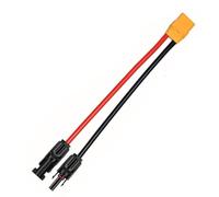 Dcfbkl Flexible Solar to XT90 Charging Cable Connectors to XT90 Adapter for Portable Energy Storage Devices Connectors