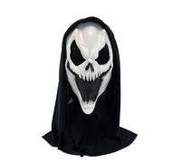 Dcfbkl Halloween Scary Skull Horror Full Head Masques Decorations Outdoor Costume Cosplay Props for Adult Horror Film Costume