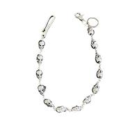 Dcfbkl Halloween-Skulls-Head Link Chain Vintage-Skull Charm Wallet Punk Jewelry Jean With Closure Hook Belt Skull Wallet Chain For Men Biker Heavy Duty