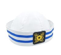Dcfbkl Hats Sailor Cap White Captain Navy Marine Caps Army Hats For Women Men Child Fancy Cosplay Hat Accessories Yacht Captain For Men Yacht Hat Women Bulk Boat Adult Party Bulk Birthday