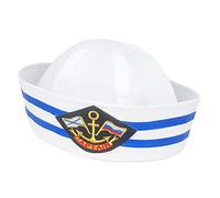 Dcfbkl Hats Sailor Cap White Captain Navy Marine Caps Army Hats For Women Men Child Fancy Cosplay Hat Accessories Yacht Captain For Men Yacht Hat Women Bulk Boat Adult Party Bulk Birthday