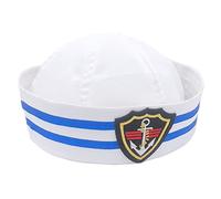Dcfbkl Hats Sailor Cap White Captain Navy Marine Caps Army Hats For Women Men Child Fancy Cosplay Hat Accessories Yacht Captain For Men Yacht Hat Women Bulk Boat Adult Party Bulk Birthday