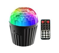 Dcfbkl Multifunctional Rotating Disco Bulb Crystal Ball Effect 5W Colorful Projection Stage Light for Home and Event Lighting Energy Efficient Rotating LED Lamp