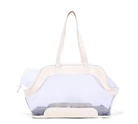 Dcfbkl Portable Carrier Clear Tote Bag Foldable Pet Tote Dogs Travel Out Package Breathable Carriers For Bike Small Cats Backpacks For Large