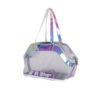 Dcfbkl Portable Carrier Clear Tote Bag Foldable Pet Tote Dogs Travel Out Package Breathable Carriers For Bike Small Cats Backpacks For Large