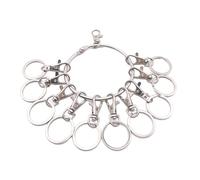 Dcfbkl Portable Management Holder with Lobster Clasp Quick Hanging Keychain Keyring Heavy Duty Holder for Office Quick Hanging Clip Keeper