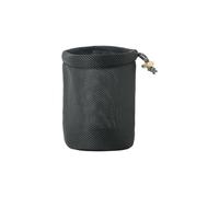 Dcfbkl Round-Bottom Camping Utensil Breathable Mesh Design, Quick-Close Drawcord for Backpacking Essentials Camping Cookware Storage Bag Mesh Fabric Drawstring Outdoor Gear Organization