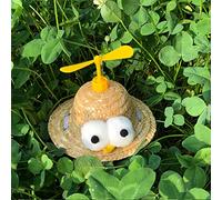 Dcfbkl Small Pet Straw Sun Hat Lovely Costume For Dogs Puppy Bucket Sun Protective Cap For Girl Boys Pet Hats For Small Animals Cats