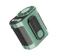 Dcfbkl Strong Airflows Bladeless Fan Portable Rechargeable Waist 3 Speeds Wearable Belt Outdoor Cooling Device Enduring Portable Small Waist Fan