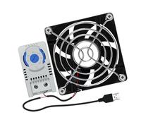 Dcfbkl USB Cabinet 80mm Fan Quiet Cooling Fan Systems With 0-60℃ Temperature Control For Home Theater Cabinets Computer Temperature Control