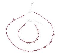 Dcfbkl Vintage Fashion Novel Red Blood Drop Hip Hop Punk Crossed Open Necklace Banquet Jewelry Accessories Clavicle Chain