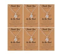 Dcfywl731 Bridesmaid Proposal Gifts Bridesmaid Necklace Gifts for Wedding Tie The Knot Pendant Necklace Jewelry for Women, Brass, No Gemstone