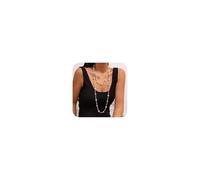 Dcfywl731 Long Pearl Necklaces Costume Long Faux Pearl Necklaces for Women 1920s Accessories Layered Lariat Pearl Necklace, Pearl, no gemstone