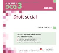 DCG 3 - Droit social: Cours et applications corrigées