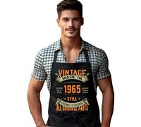 DCG PRINTWEAR 60th Birthday Apron for Men - Born in 1965 Funny Novelty Gift for Dad, Grandpa, Husband - 60 Years Old Cooking or BBQ Present