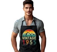 DCG PRINTWEAR 70th Birthday Gift for Men Born in 1955 Funny Novelty Apron for Grandpa Dad Husband 70 Years Old Cooking or BBQ Present