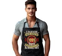 DCG PRINTWEAR Novelty 30th Apron for Men - Born in 1995 - 30 Today Birthday Gift - Funny Cooking Apron for Grill Master Dad or Husband