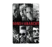 Dcgenrios Vintage Metal Tin Sign Sons of Horror Drama Anarchy 8 X 12 Inches Wall Decor Art Poster for Bar Home Living Room Home Decor