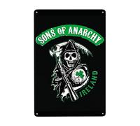 Dcgenrios Vintage Metal Tin Sign Sons of Horror Drama Anarchy 8 X 12 Inches Wall Decor Art Poster for Bar Home Living Room Home Decor