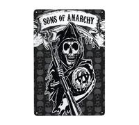 Dcgenrios Vintage Metal Tin Sign Sons of Horror Drama Anarchy 8 X 12 Inches Wall Decor Art Poster for Bar Home Living Room Home Decor