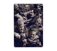 Dcgenrios Vintage Metal Tin Sign Sons of Horror Drama Anarchy 8 X 12 Inches Wall Decor Art Poster for Bar Home Living Room Home Decor