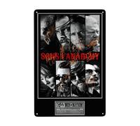 Dcgenrios Vintage Metal Tin Sign Sons of Horror Drama Anarchy 8 X 12 Inches Wall Decor Art Poster for Bar Home Living Room Home Decor