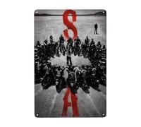 Dcgenrios Vintage Metal Tin Sign Sons of Horror Drama Anarchy 8 X 12 Inches Wall Decor Art Poster for Bar Home Living Room Home Decor