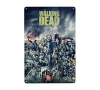 Dcgenrios Vintage Metal Tin Sign The Walking Horror Drama Dead 8 X 12 Inches Wall Decor Art Poster for Bar Home Living Room Home Decor