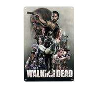 Dcgenrios Vintage Metal Tin Sign The Walking Horror Drama Dead 8 X 12 Inches Wall Decor Art Poster for Bar Home Living Room Home Decor