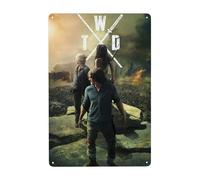 Dcgenrios Vintage Metal Tin Sign The Walking Horror Drama Dead 8 X 12 Inches Wall Decor Art Poster for Bar Home Living Room Home Decor