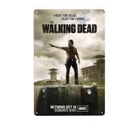 Dcgenrios Vintage Metal Tin Sign The Walking Horror Drama Dead 8 X 12 Inches Wall Decor Art Poster for Bar Home Living Room Home Decor