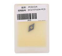 DCGT070204 PCD Diamond Blade Insert, CNC Diamond Turning Tool, Precision Cutting Insert for Non - Ferrous Metals and Composites with Sharp Edges, for Aluminum Copper Machining