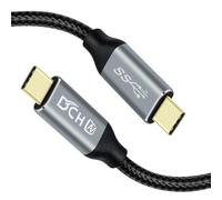 DCHAV 100W USB C to USB C Cable Fast Charging 3.1 Gen 2 PD 20V 5A Nylon Braided for 4K Video Output 10Gbps Data Transfer Charge Phone Tablet Laptop Computer Monitor-0.5M