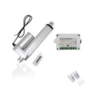 DCHOUSE 1000N 100mm stroke max Linear Actuator, DC 12V Motor Linear Actuators Motor Wireless Remote Control Kit with Mounting Brackets for Electronic, Medical, Electric Door Openers