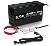DCHOUSE 12V 20A Lithium Battery Charger, Quick Connector & LED Indicator