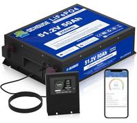 DCHOUSE 48V 50Ah LiFePO4 Leisure Battery with Sturdy Metal Enclosure