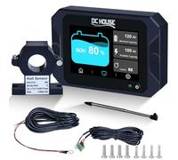 DCHOUSE Portable 300A Battery Monitor with Hall Sensor, Touch Screen, and Buzzer Alarm for 9-80V Systems Monitors Li-Ion, Li-FePO4, AGM, Solar Batteries in Caravans, Golf Cart, Solar Units
