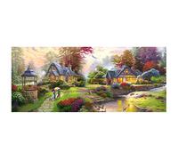 DCIDBEI 110 x 50 cm 5D DIY Diamond Painting Full Round Diamond Painting Large Landscape Countryside Diamond Puzzle Creative Leisure Adults Art || European Country House