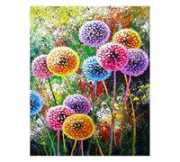 DCIDBEI (40x50cm) 5D DIY Diamond Art Square Dandelion Painting by Number Kits Square Drill Diamond Painting Full Rhinestone Embroidery Paintings Pictures Canvas Wall Art for Home Decor