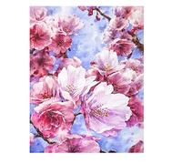 DCIDBEI Diamond Painting Cherry Blossom 40x50cm Gem Art Cherry Blossom Tree Painting by Numbers Adult Flowers Diamond Painting Picture Art Adult Flowers Cherry Blossom Gem Paintings Japanese