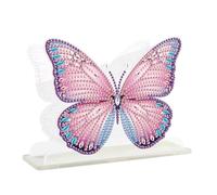DCIDBEI Diamond Painting Napkin Holder Table 15x15cm Diamond Art Kits for Adults Standing Napkin Dispenser for Kitchen Dining Farmhouse Cocktail Picnic Bar Arts and Crafts Holders for Paper Butterfly